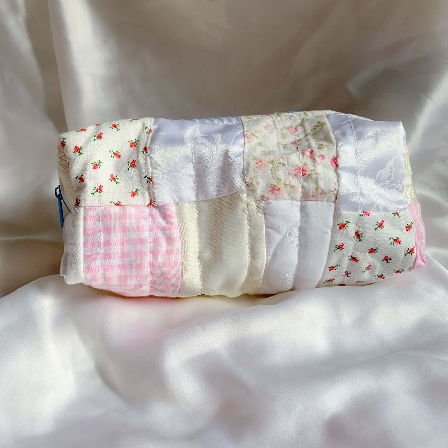 Coquette Patchwork Makeup Bag